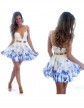 Rochie Alba cu Imprimeuri 21851